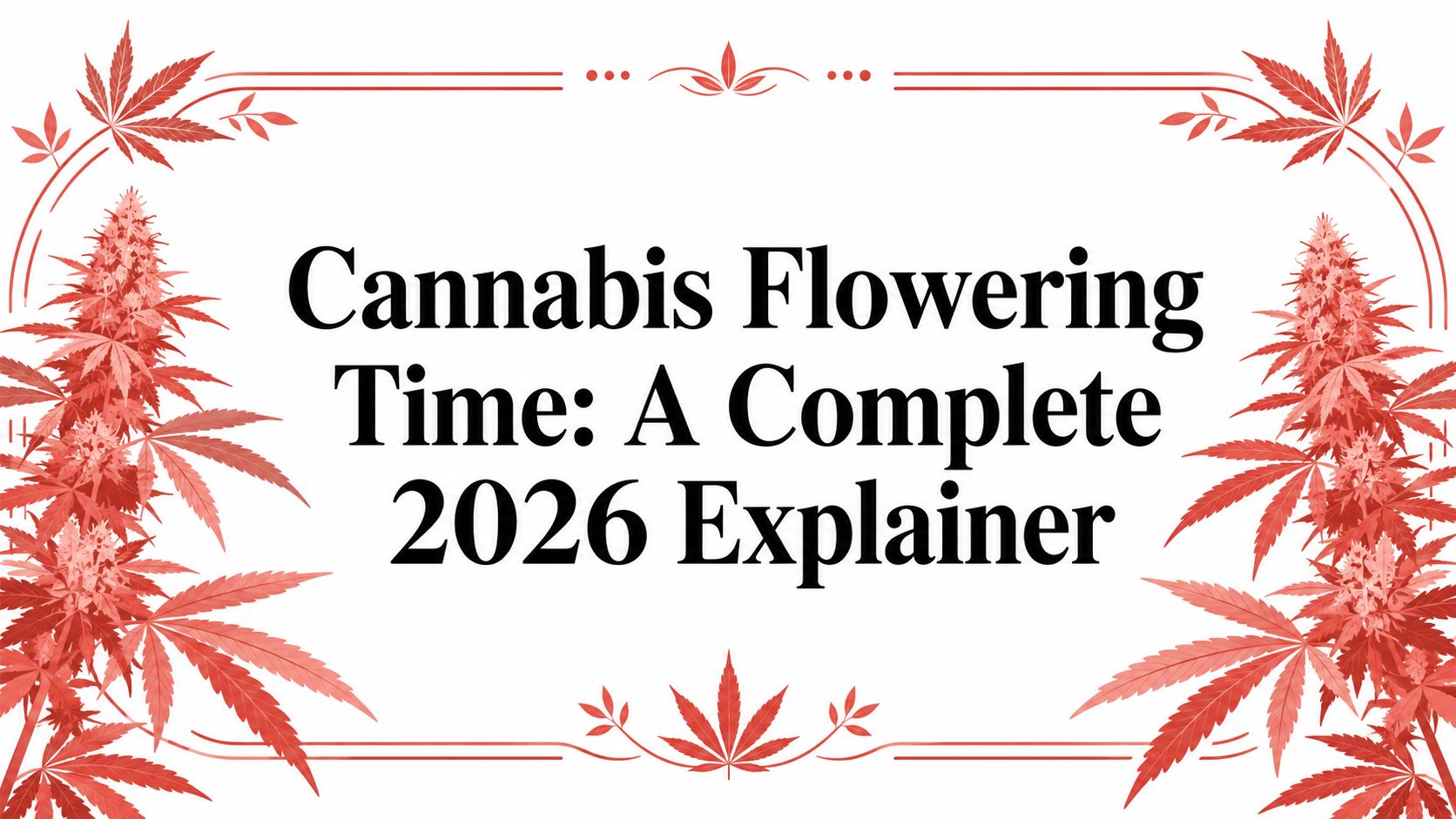 Cannabis Flowering Time: A Complete 2026 Explainer