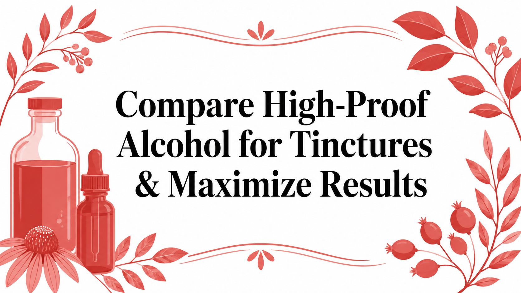 Compare High-Proof Alcohol for Tinctures & Maximize Results