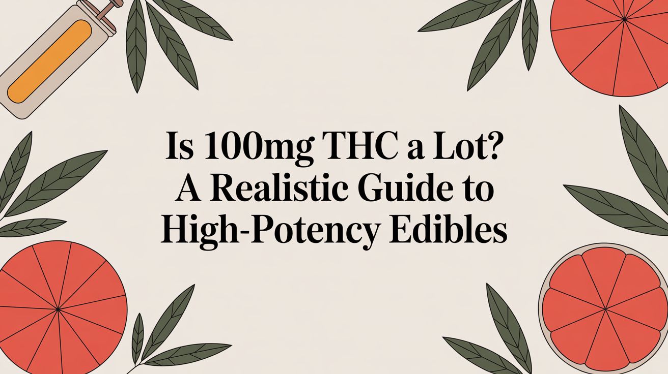 Is 100mg THC a Lot? A Realistic Guide to High-Potency Edibles