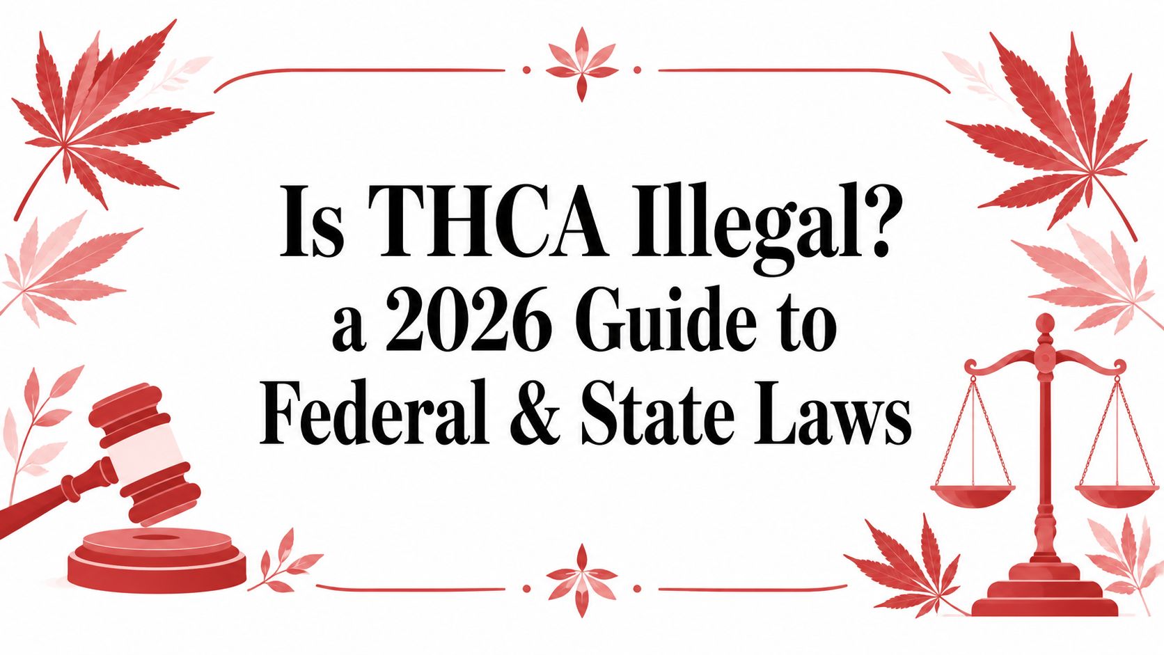Is THCA Illegal? a 2026 Guide to Federal & State Laws