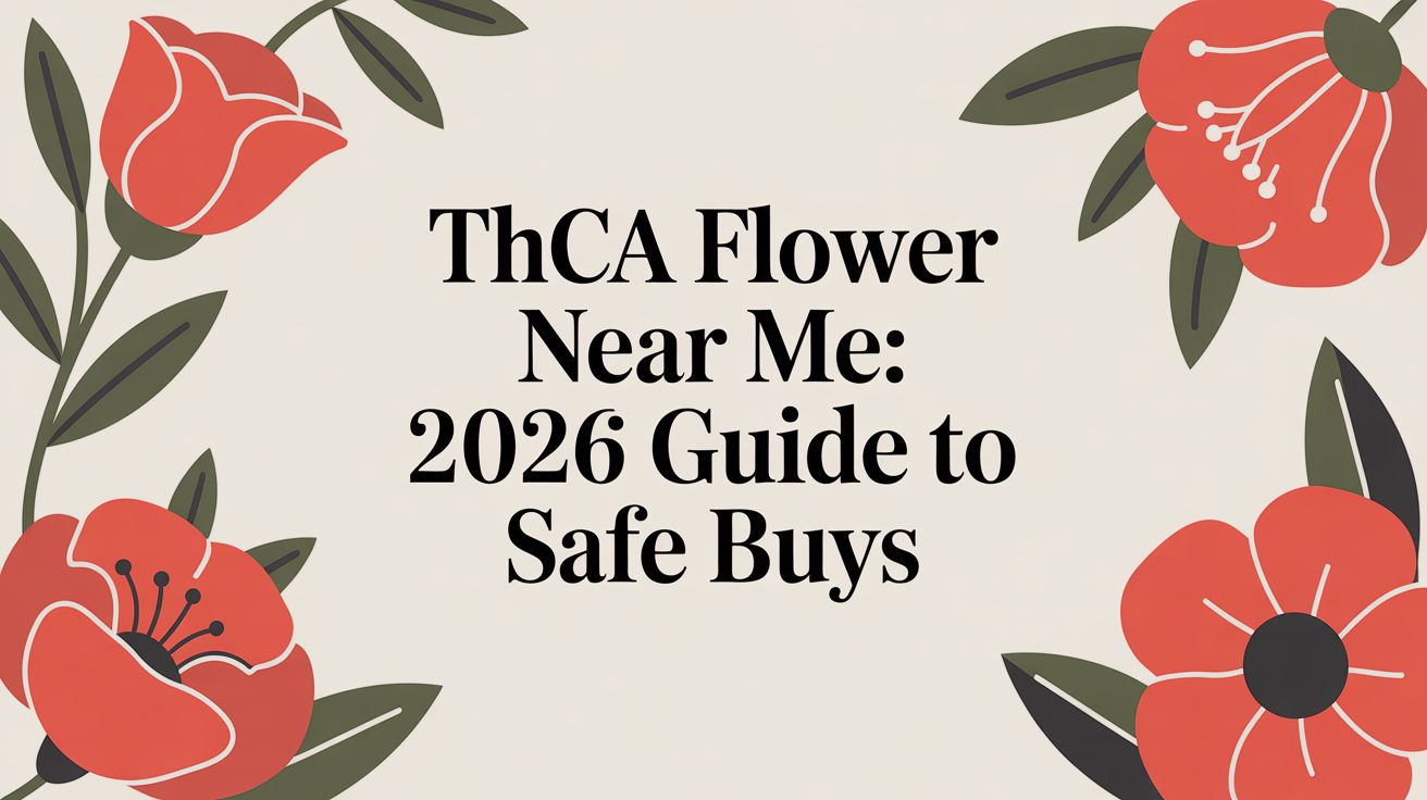 THCA Flower Near Me: 2026 Guide to Safe Buys