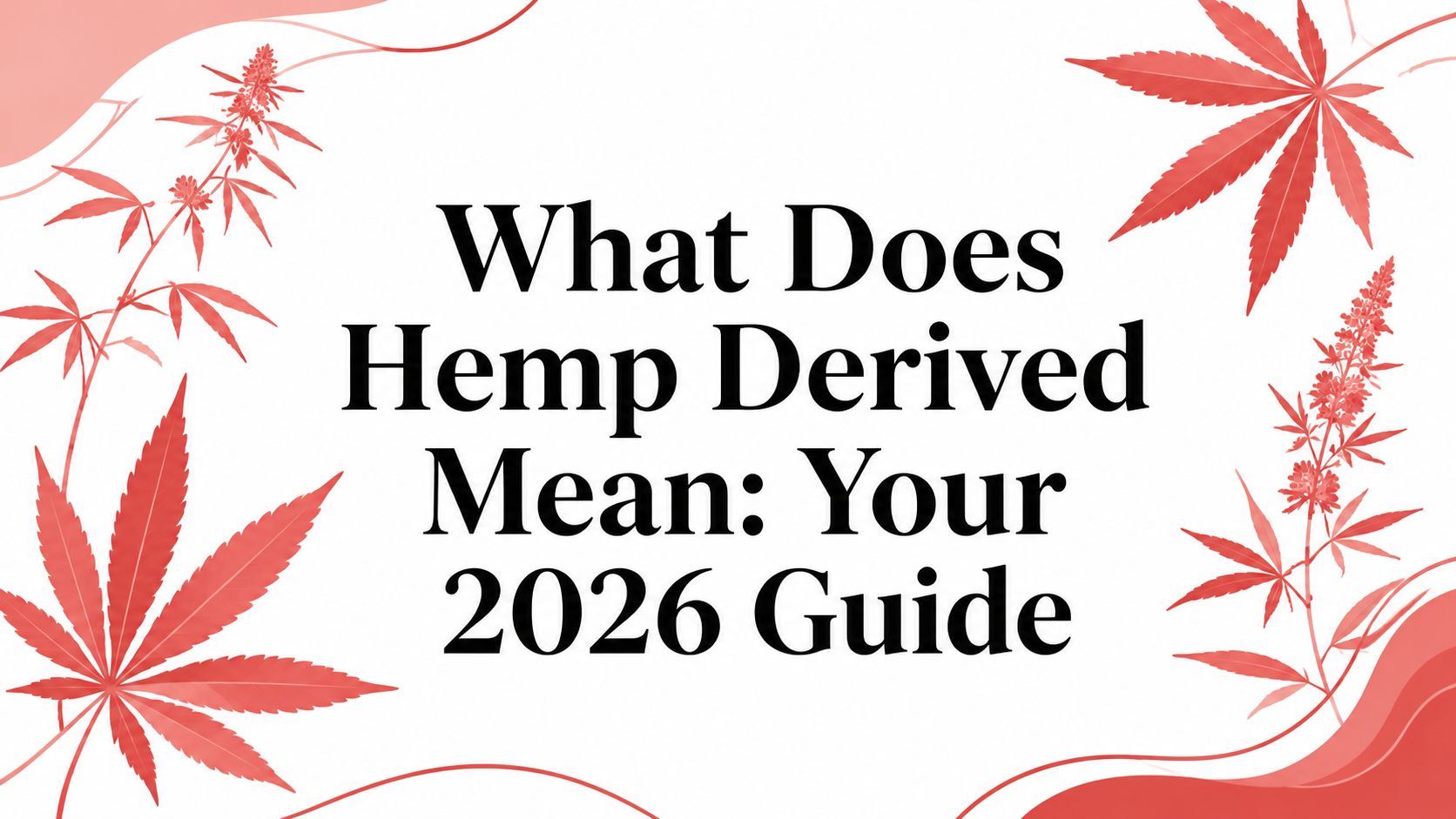 What Does Hemp Derived Mean: Your 2026 Guide