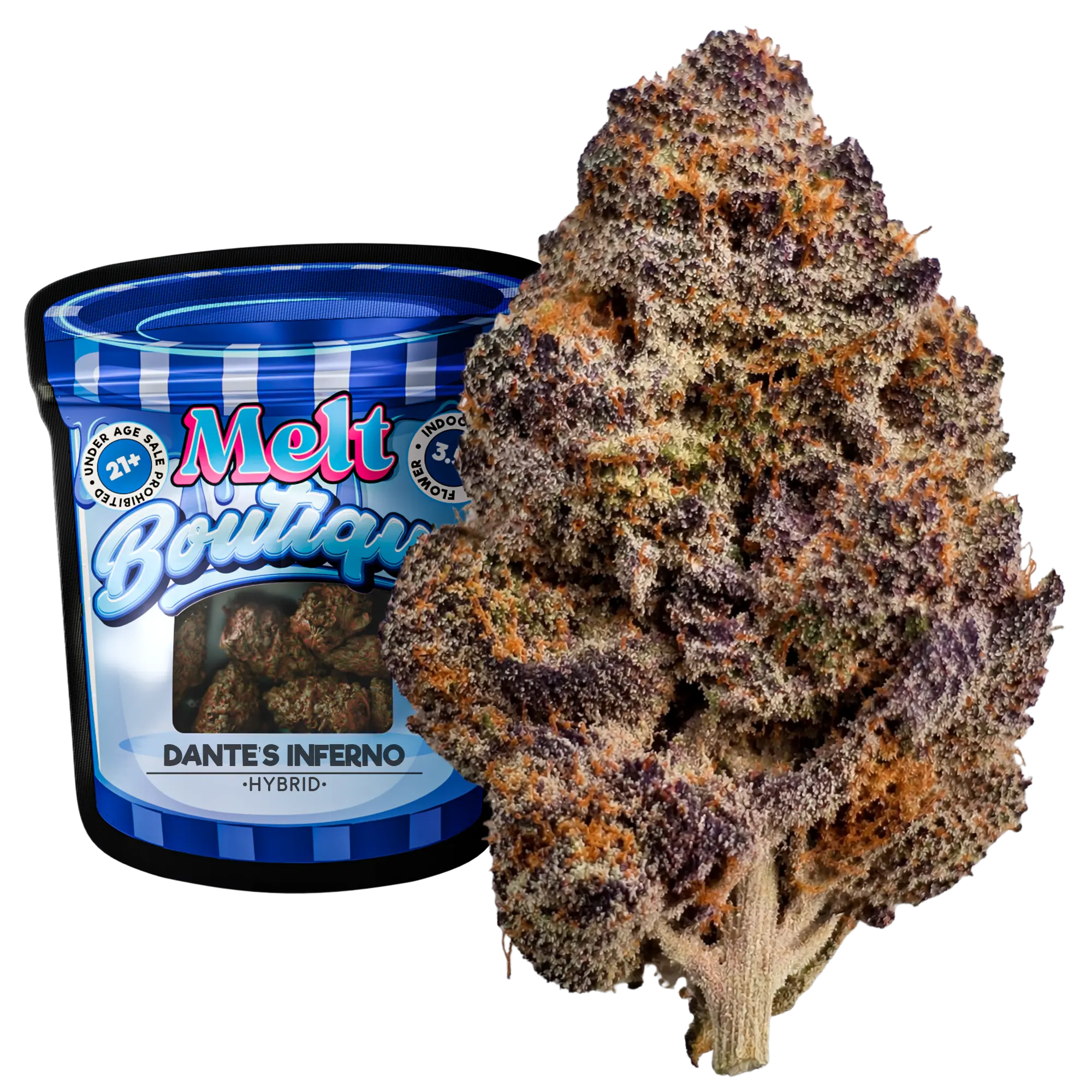 Dante's Inferno Indica boutique craft THCA flower 3.5g