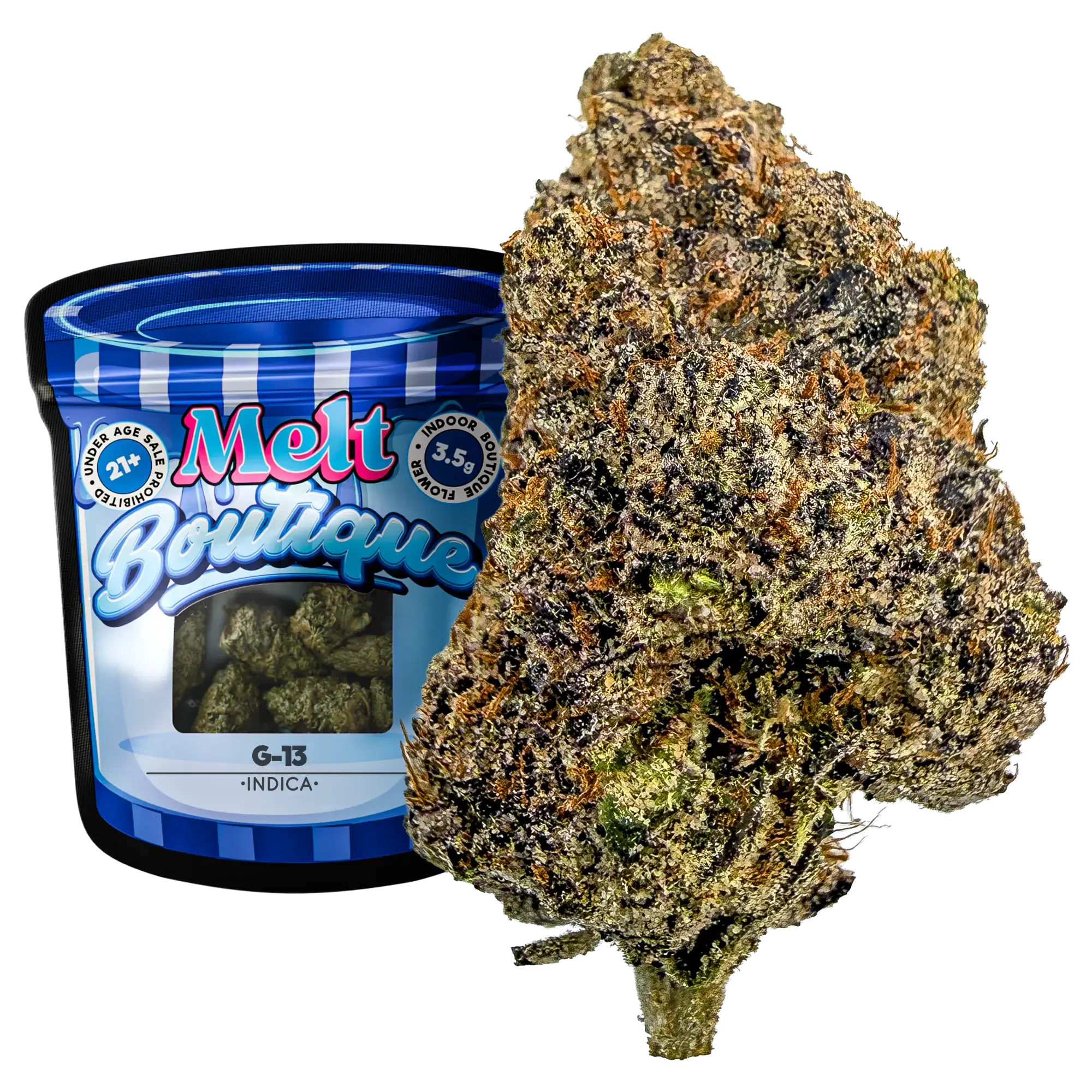 G-13 Indica THCA flower 3.5g by Melt