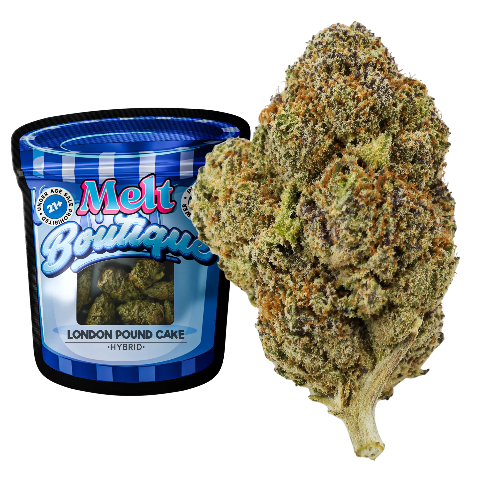 London Pound Cake Indica boutique craft THCA flower 3.5g