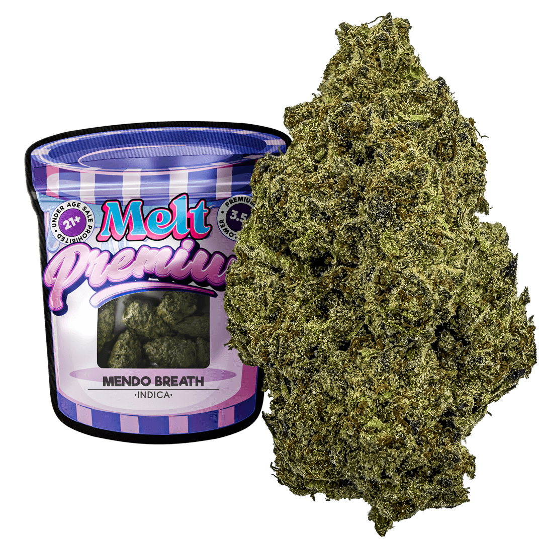 Mendo Breath Indica THCA Flower – Premium Indoor Indica Cannabi  | 3.5g Exotic Vanilla Flavor - Melt