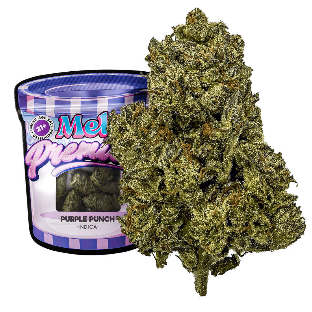Purple Punch Indica THCA Flower – Premium Indoor Hybrid Cannabi  | 3.5g Exotic Sweet Grape Flavor - Melt