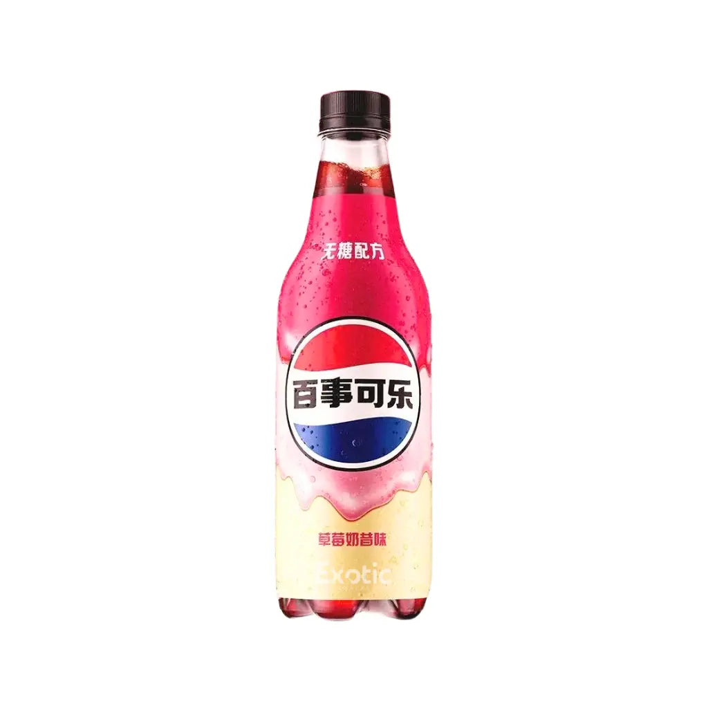 Pepsi Strawberry Milkshake 500ml China — exotic import