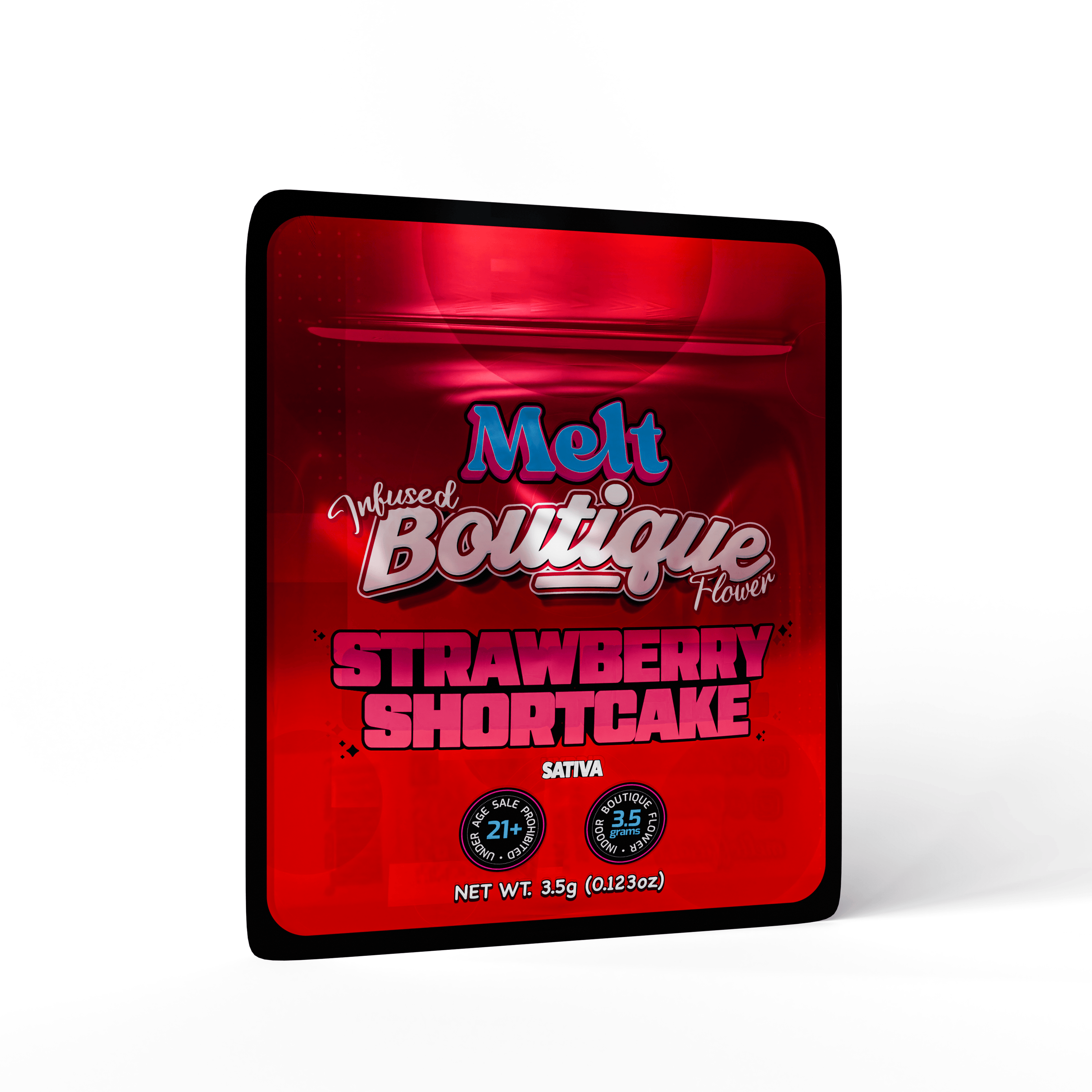 Strawberry Shorcake Indica-Dominant Hybrid THCA Flower - Infu ed Boutique Cannabi  3.5g| Relaxing Berry Creamy Flavor - Melt