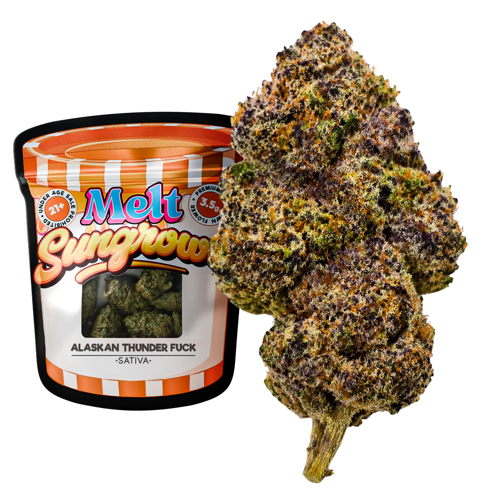Alaskan Thunder Fuck Sativa sungrown THCA flower 3.5g