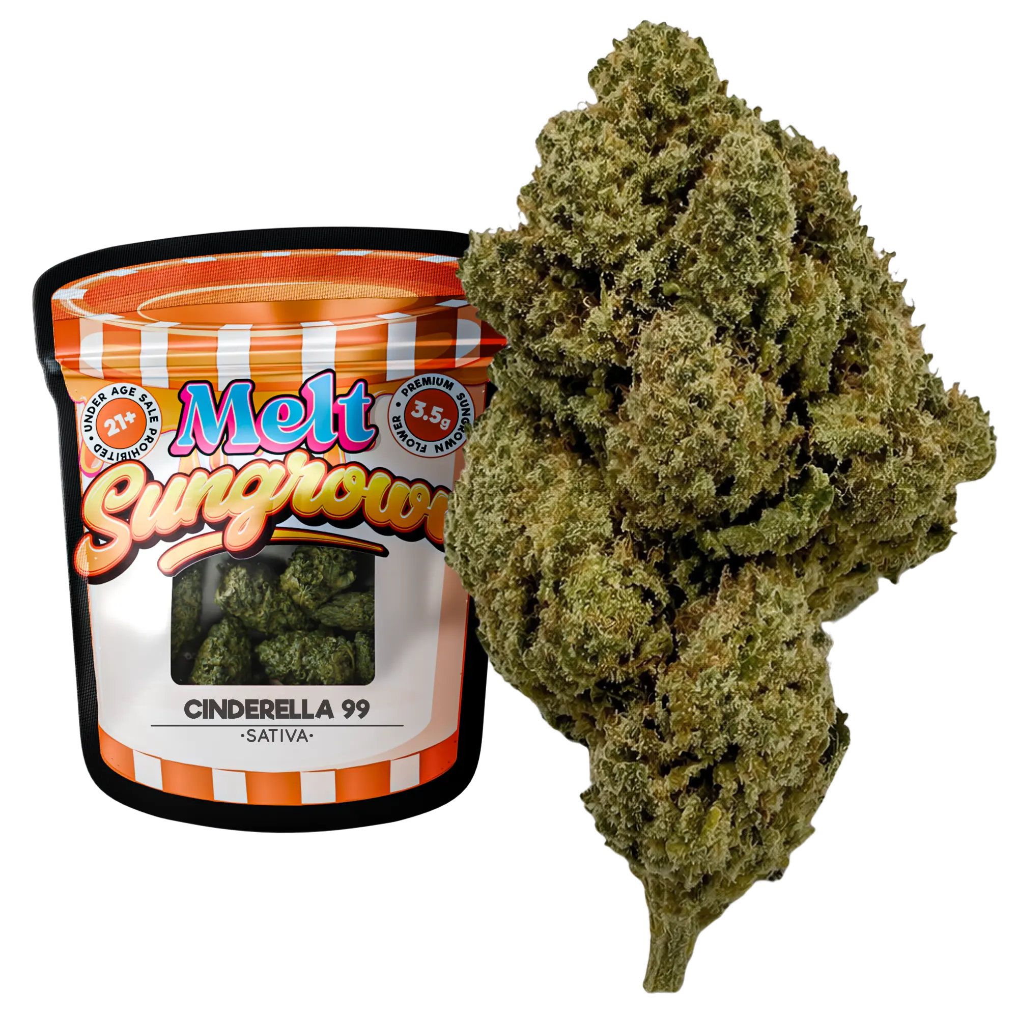 Cinderella 99 Sativa sungrown THCA flower 3.5g