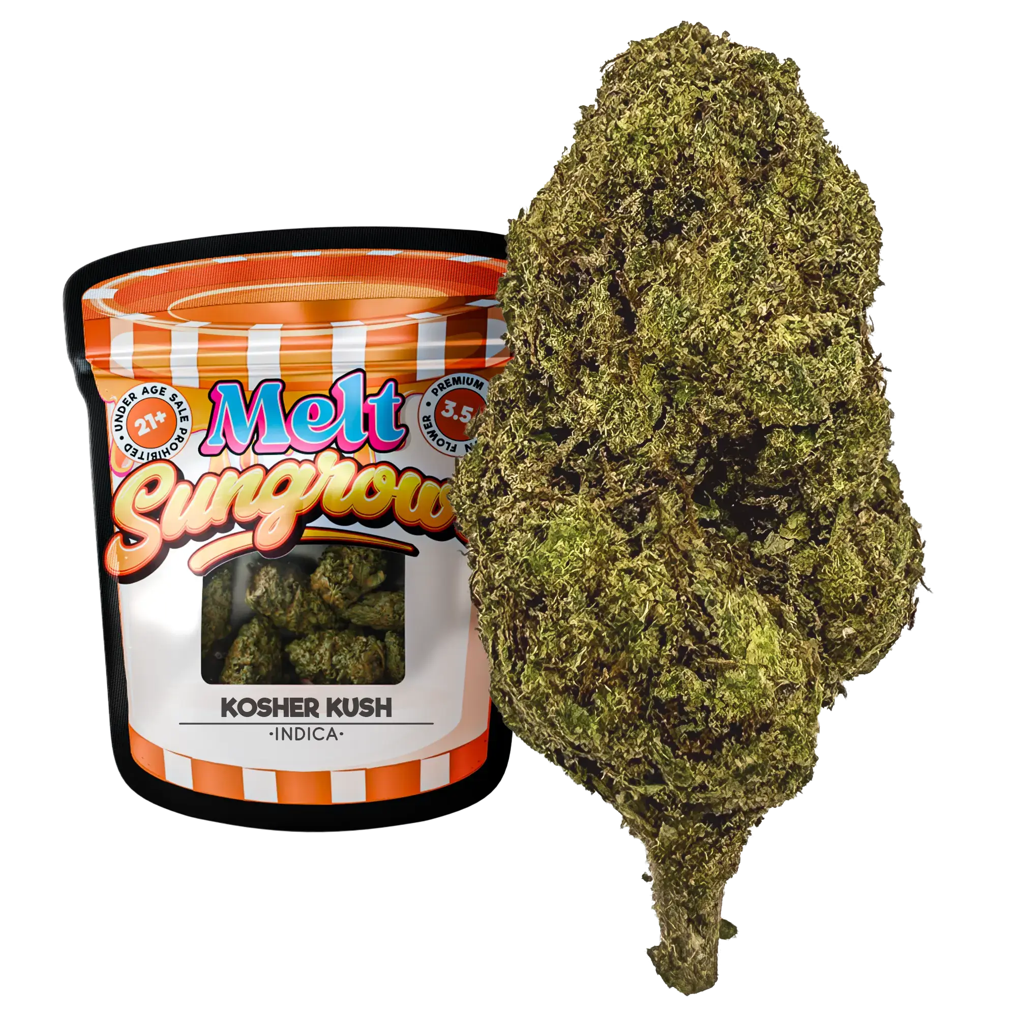 Kosher Kush Indica THCA flower 3.5g by Melt