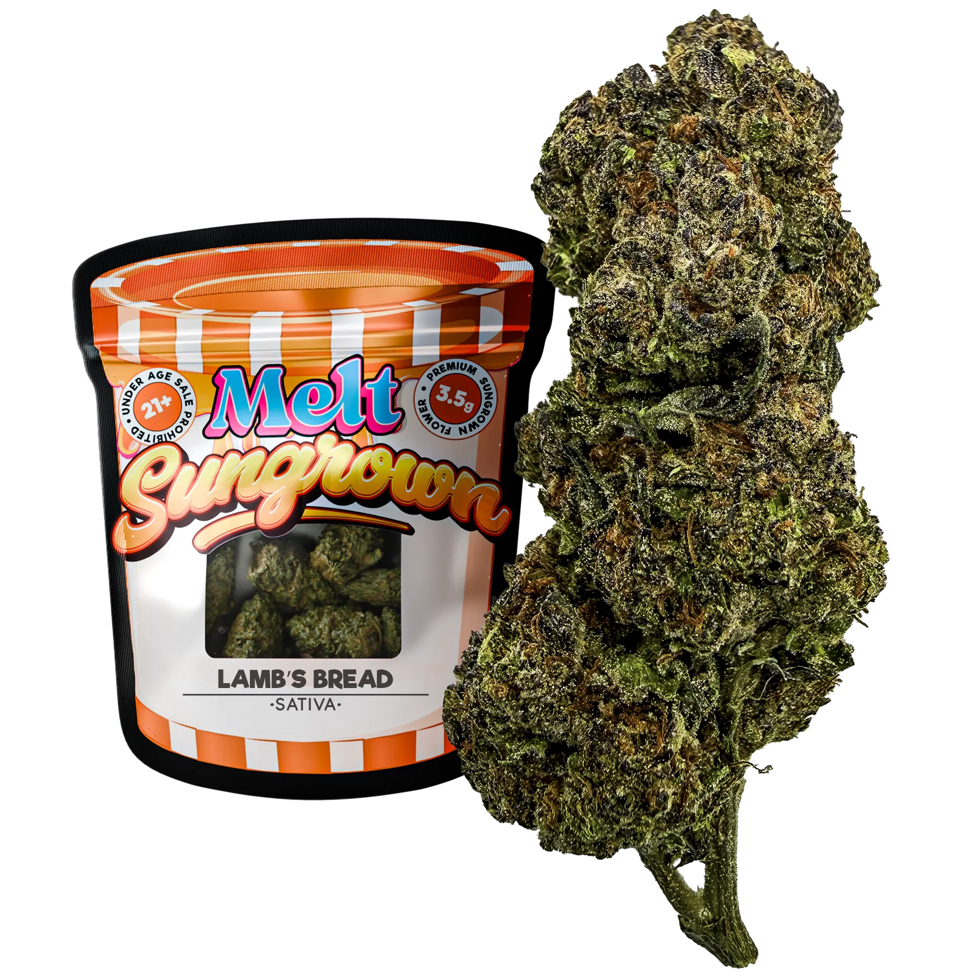Lamb's Breath sativa sungrown THCA flower 3.5g