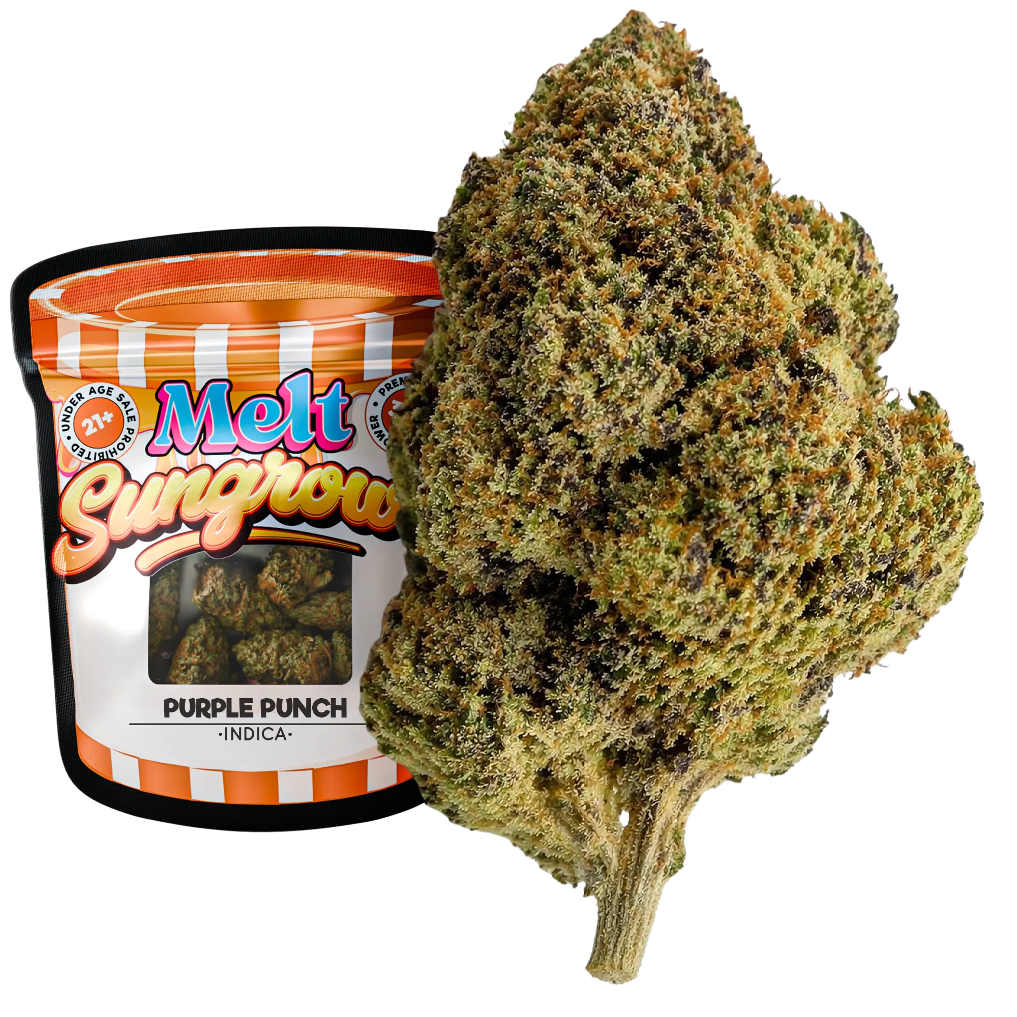Purple Punch Indica sungrown THCA flower 3.5g