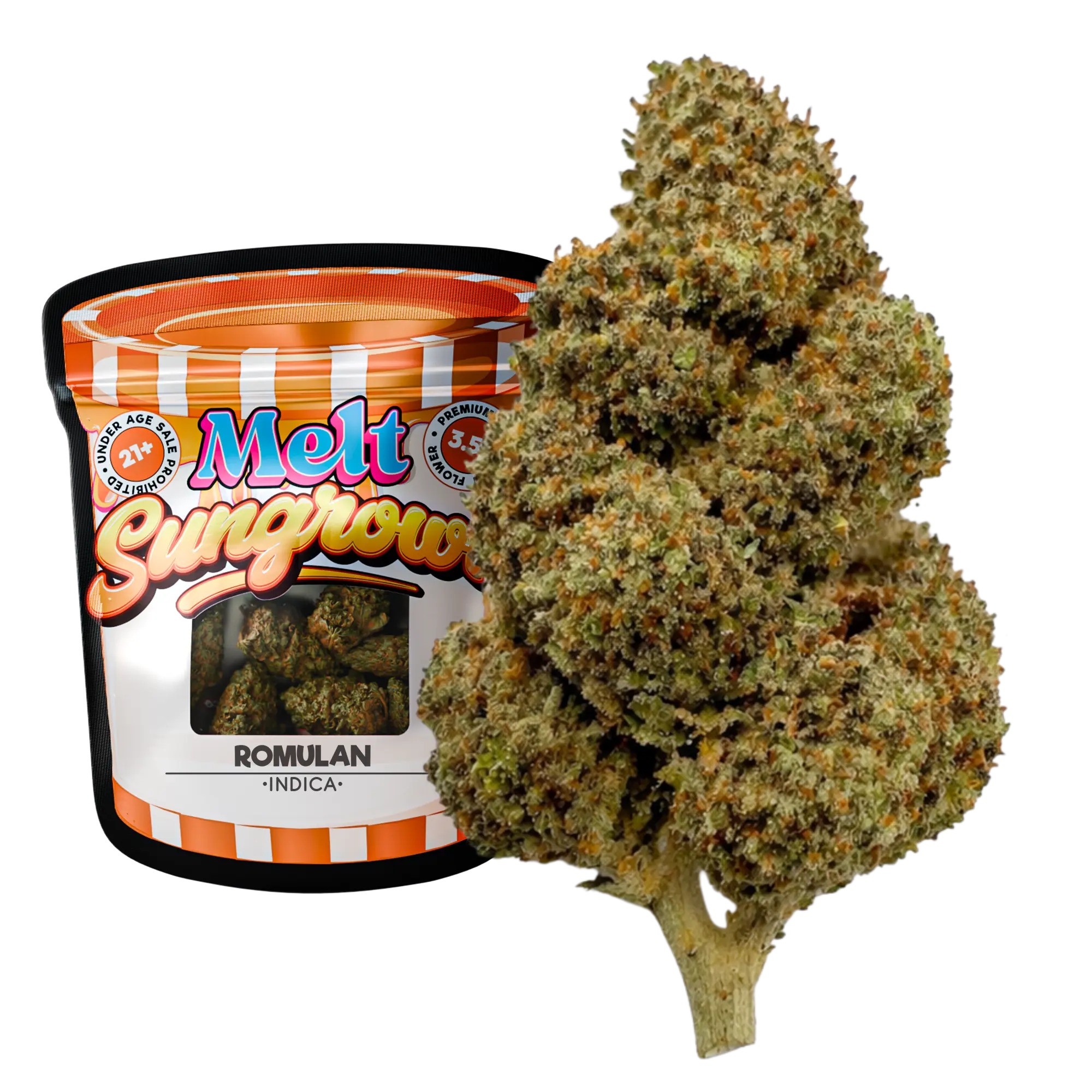Romulan Indica sungrown THCA flower 3.5g