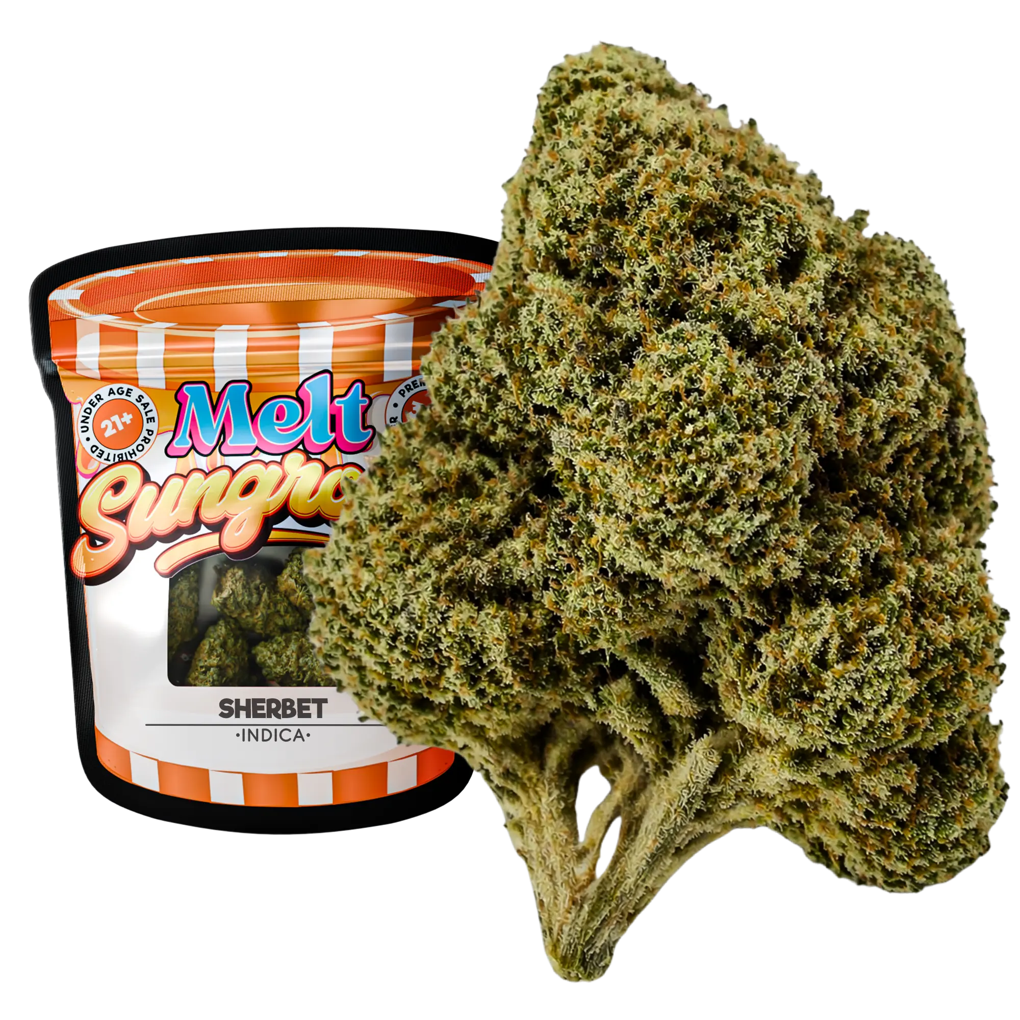 Sherbert Hybrid sungrown THCA flower 3.5g